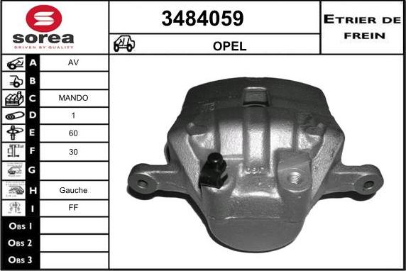 Sera 3484059 - Спирачен апарат vvparts.bg