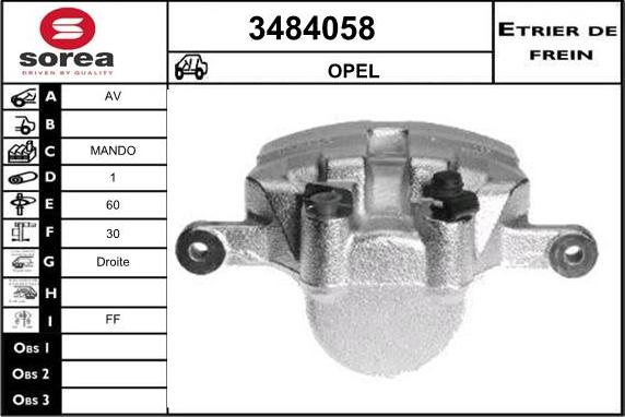 Sera 3484058 - Спирачен апарат vvparts.bg