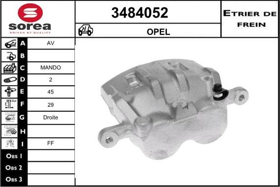 Sera 3484052 - Спирачен апарат vvparts.bg