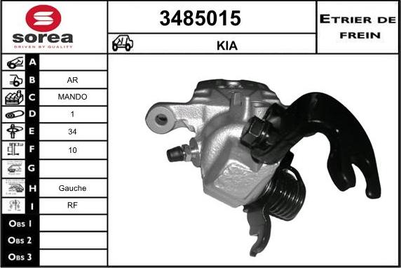 Sera 3485015 - Спирачен апарат vvparts.bg