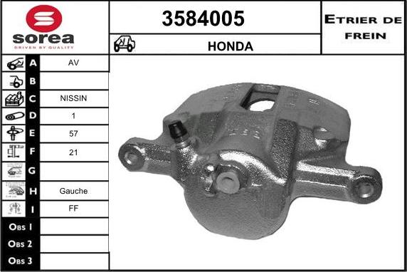 Sera 3584005 - Спирачен апарат vvparts.bg