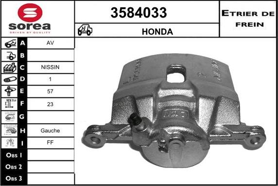 Sera 3584033 - Спирачен апарат vvparts.bg