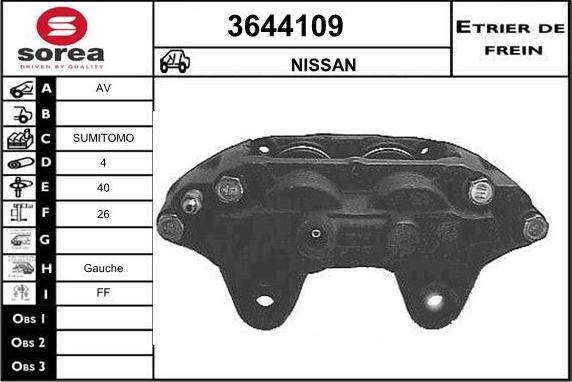 Sera 3644109 - Спирачен апарат vvparts.bg