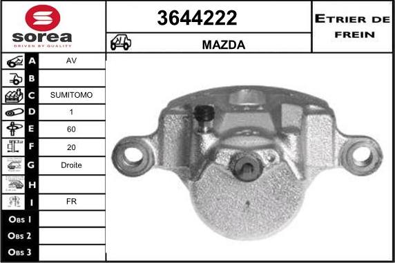 Sera 3644222 - Спирачен апарат vvparts.bg