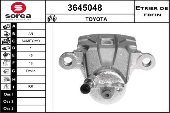 Sera 3645048 - Спирачен апарат vvparts.bg