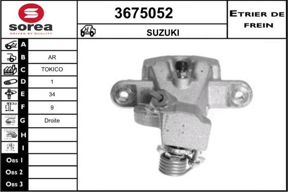 Sera 3675052 - Спирачен апарат vvparts.bg