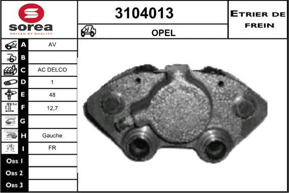 Sera 3104013 - Спирачен апарат vvparts.bg