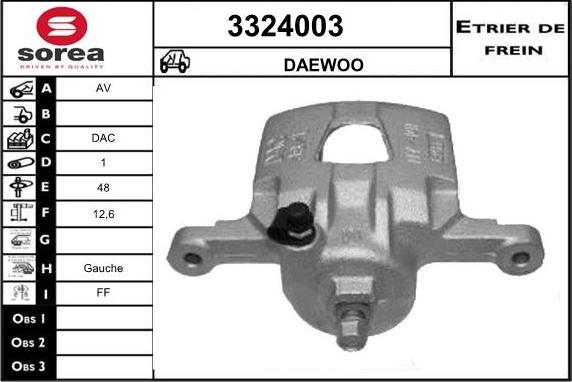 Sera 3324003 - Спирачен апарат vvparts.bg