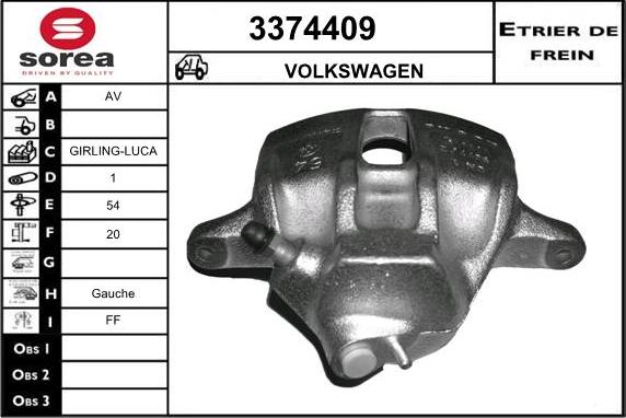 Sera 3374409 - Спирачен апарат vvparts.bg