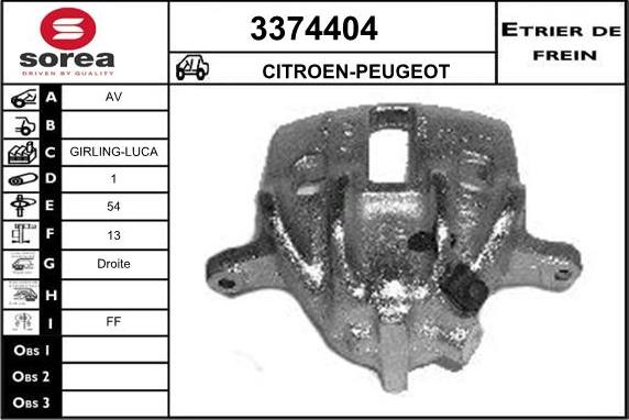 Sera 3374404 - Спирачен апарат vvparts.bg