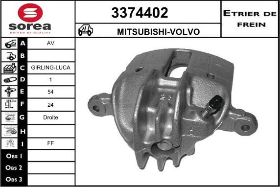 Sera 3374402 - Спирачен апарат vvparts.bg