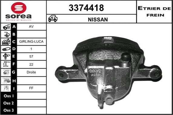 Sera 3374418 - Спирачен апарат vvparts.bg