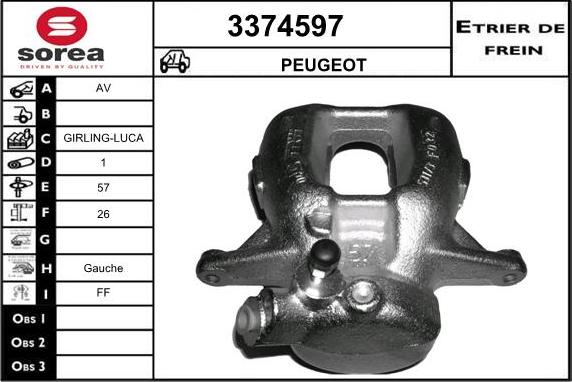 Sera 3374597 - Спирачен апарат vvparts.bg