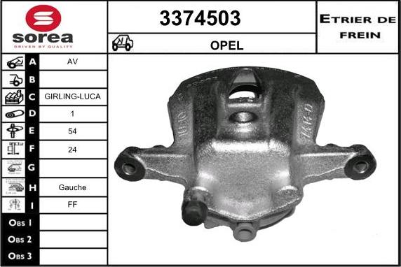 Sera 3374503 - Спирачен апарат vvparts.bg