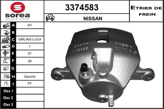 Sera 3374583 - Спирачен апарат vvparts.bg