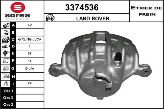 Sera 3374536 - Спирачен апарат vvparts.bg