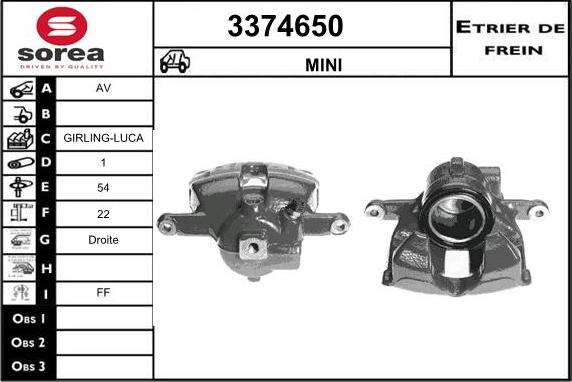 Sera 3374650 - Спирачен апарат vvparts.bg