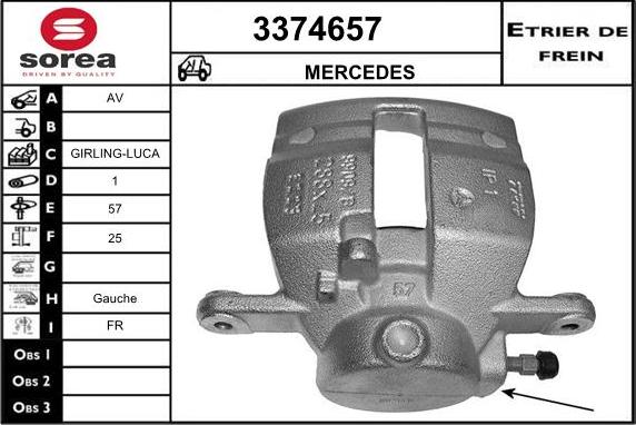 Sera 3374657 - Спирачен апарат vvparts.bg