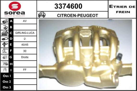 Sera 3374600 - Спирачен апарат vvparts.bg