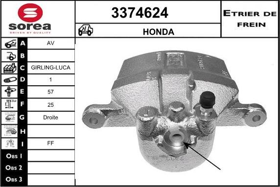 Sera 3374624 - Спирачен апарат vvparts.bg