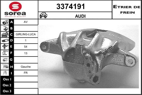 Sera 3374191 - Спирачен апарат vvparts.bg