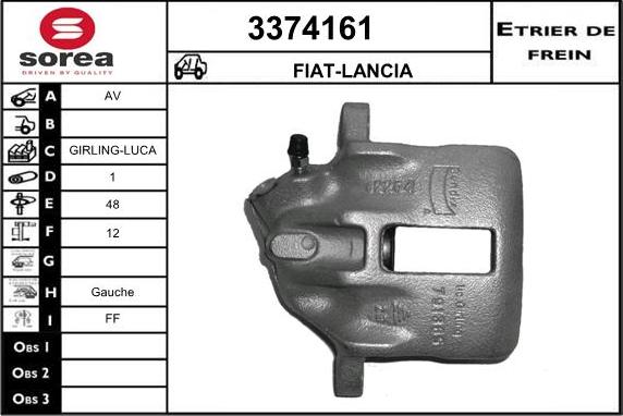 Sera 3374161 - Спирачен апарат vvparts.bg