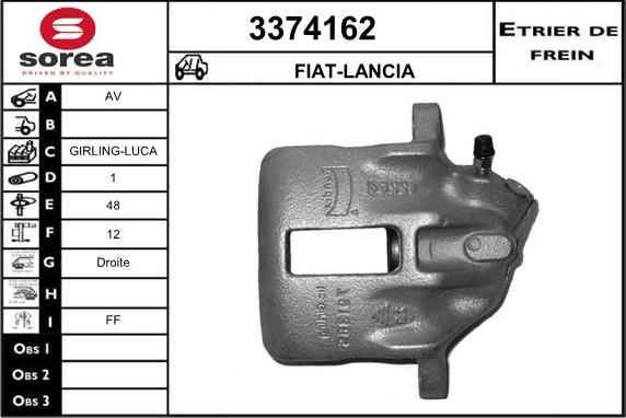 Sera 3374162 - Спирачен апарат vvparts.bg