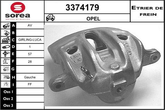 Sera 3374179 - Спирачен апарат vvparts.bg