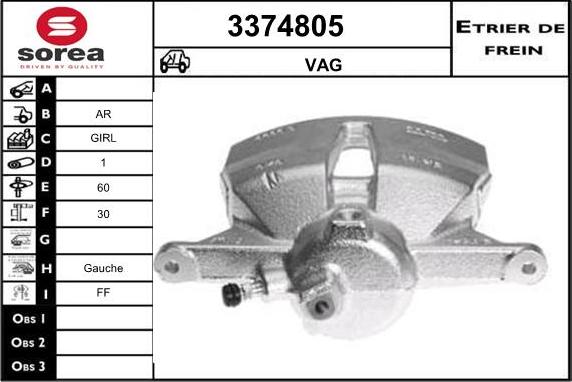 Sera 3374805 - Спирачен апарат vvparts.bg