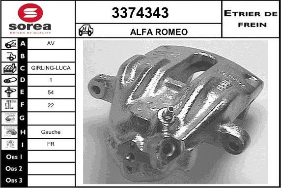 Sera 3374343 - Спирачен апарат vvparts.bg