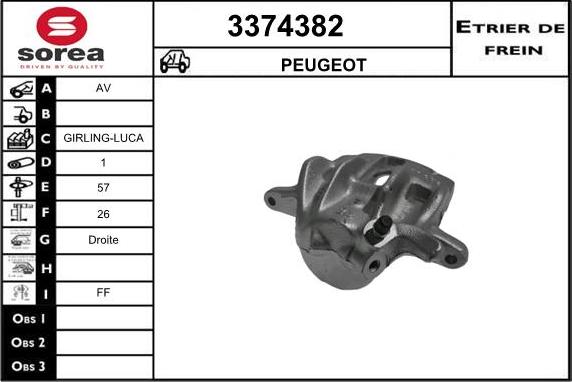 Sera 3374382 - Спирачен апарат vvparts.bg