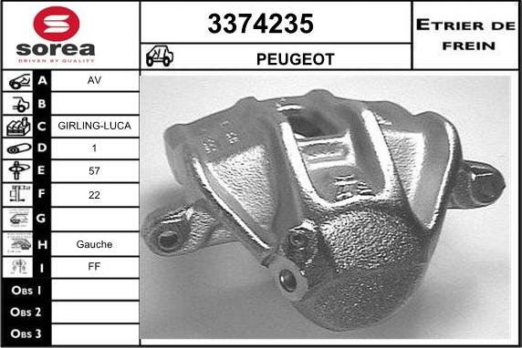 Sera 3374235 - Спирачен апарат vvparts.bg