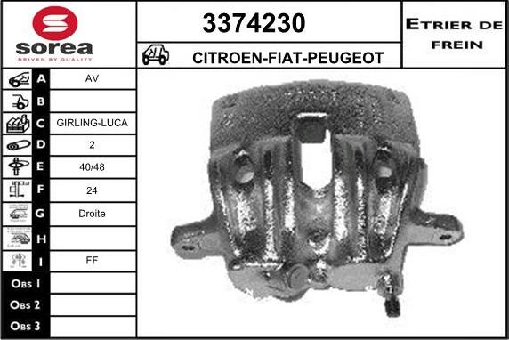 Sera 3374230 - Спирачен апарат vvparts.bg