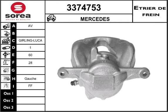 Sera 3374753 - Спирачен апарат vvparts.bg