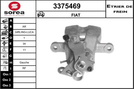 Sera 3375469 - Спирачен апарат vvparts.bg