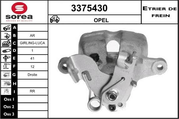 Sera 3375430 - Спирачен апарат vvparts.bg