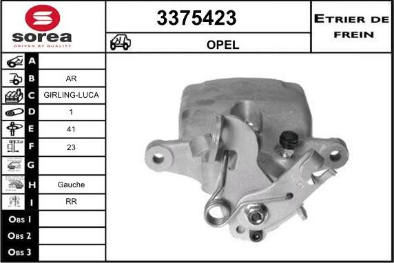 Sera 3375423 - Спирачен апарат vvparts.bg