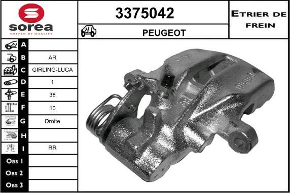 Sera 3375042 - Спирачен апарат vvparts.bg