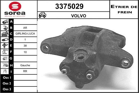 Sera 3375029 - Спирачен апарат vvparts.bg