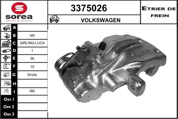 Sera 3375026 - Спирачен апарат vvparts.bg