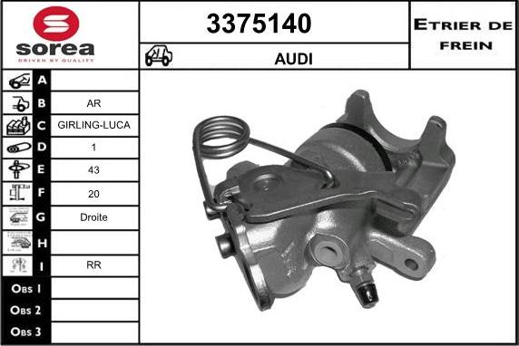 Sera 3375140 - Спирачен апарат vvparts.bg