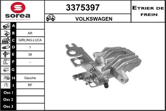 Sera 3375397 - Спирачен апарат vvparts.bg