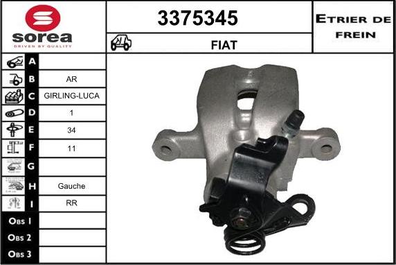 Sera 3375345 - Спирачен апарат vvparts.bg