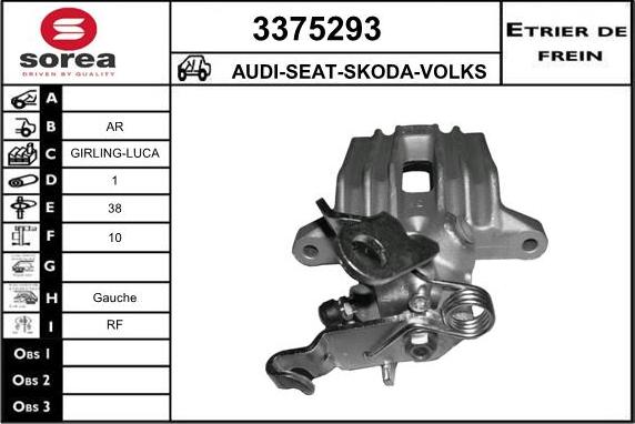 Sera 3375293 - Спирачен апарат vvparts.bg