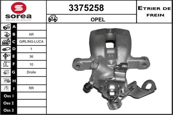 Sera 3375258 - Спирачен апарат vvparts.bg