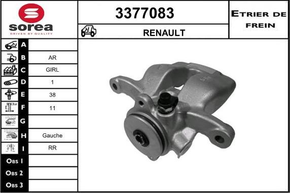 Sera 3377083 - Спирачен апарат vvparts.bg