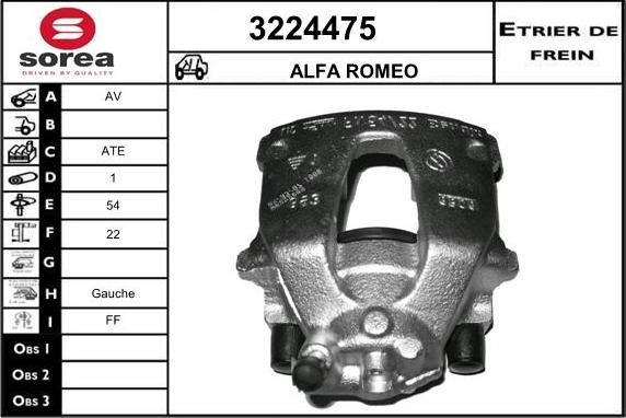 Sera 3224475 - Спирачен апарат vvparts.bg