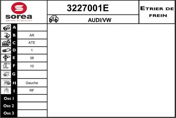 Sera 3227001E - Спирачен апарат vvparts.bg