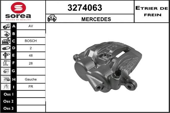 Sera 3274063 - Спирачен апарат vvparts.bg