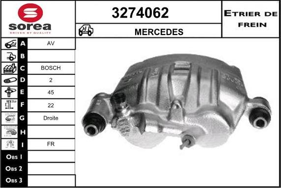 Sera 3274062 - Спирачен апарат vvparts.bg